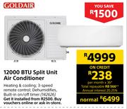 Goldair 12000 BTU Split Unit Air Conditioner