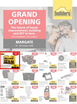 Builders : Grand Opening Margate (27 October - 30 October 2022), page 1