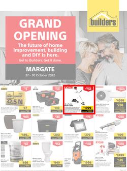 Builders : Grand Opening Margate (27 October - 30 October 2022), page 1