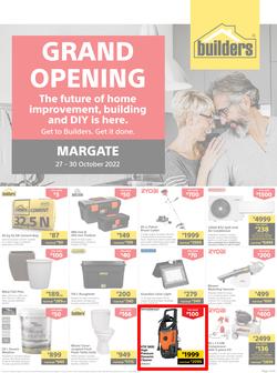 Builders : Grand Opening Margate (27 October - 30 October 2022), page 1