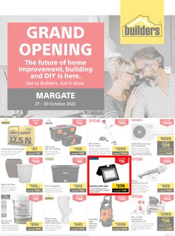 Builders : Grand Opening Margate (27 October - 30 October 2022), page 1