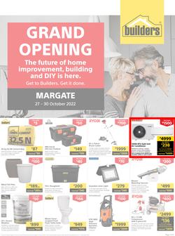 Builders : Grand Opening Margate (27 October - 30 October 2022), page 1