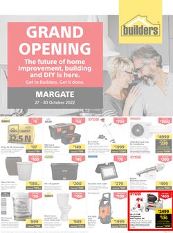 Builders : Grand Opening Margate (27 October - 30 October 2022), page 1