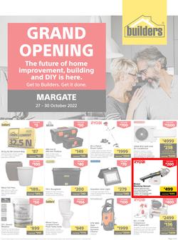 Builders : Grand Opening Margate (27 October - 30 October 2022), page 1
