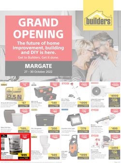 Builders : Grand Opening Margate (27 October - 30 October 2022), page 1