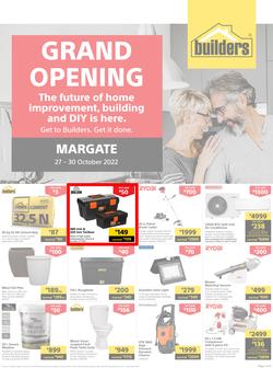Builders : Grand Opening Margate (27 October - 30 October 2022), page 1