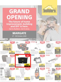 Builders : Grand Opening Margate (27 October - 30 October 2022), page 1