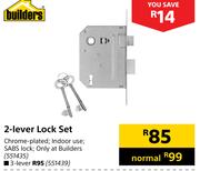 Builders 2 Lever Lock Set