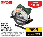 Ryobi 1250W 185mm Handyline Circular Saw
