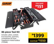 Grip 86 Piece Tool Kit