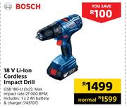 Bosch 18V Li-Ion Cordless Impact Drill