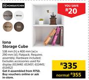Home & Kitchen Iona Storage Cube-538mm (h) x 400mm (w) x 290mm (d)