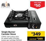 Alva Single Burner Canister Stove