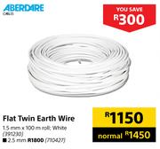 Aberdare Flat Twin Earth Wire-1.5mm x 100m Roll