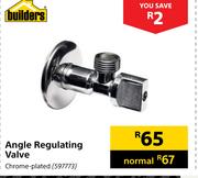 Builders Angle Regulating Valve