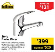 Builders Style Basin Mixer
