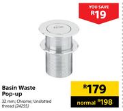 Basin Waste Pop Up 