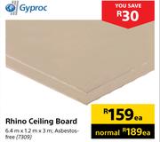 Gyproc Rhino Ceiling Board-6.4m x 1.2m x 3m Each