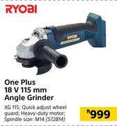 Ryobi One Plus 18 V 115mm Angle Grinder XG 115