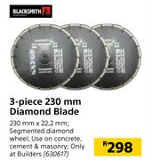 Black Smith 3 Piece 230mm Diamond Blade 230mm x 22.2mm