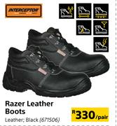 Interceptor Razer Leather Boots-Per Pair