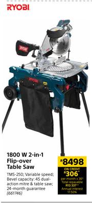 Ryobi flip over saw sales