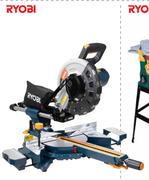 Ryobi 2000W 255mm Sliding Compound Mitre Saw MS-255SCL