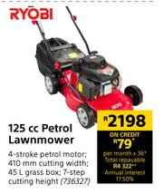 Ryobi 125cc on sale petrol lawnmower