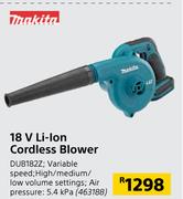 Makita 18V Li-Ion Cordless Blower DUB1827