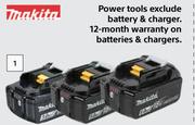 Makita 6.0Ah  18V Li-Ion Battery