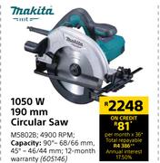 Makita 1050 W 190mm Circular Saw M5802B