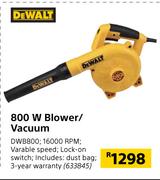 DeWalt 800 W Blower/ Vacuum DWB800