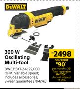 De Walt 300W Oscillating Multi-Tool DWE315KT-ZA