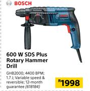 Bosch 600W SDS Plus Rotary Hammer Drill GHB2000