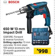 Bosch 650W 13mm Impact Drill GSB13RE
