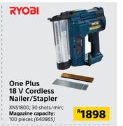 Ryobi One Plus 18V Cordless Nailer/Stapler XNS1800