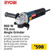 Ryobi 900W 115mm Angle Grinder