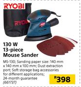 Ryobi 130W 13 Piece Mouse Sander