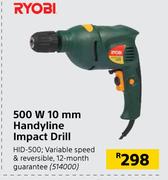 Ryobi 500W 10mm Handyline Impact Drill HID-500