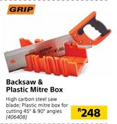 Grip Backsaw & Plastic Mitre Saw