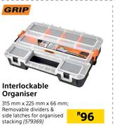Grip Interlockable Organiser-315mm x 225mm x 66mm