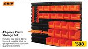 Grip 43 Piece Plastic Storage Set