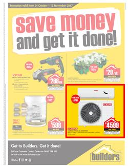 Builders Inland : Save Money & Get It Done (24 Oct - 12 Nov 2017), page 1