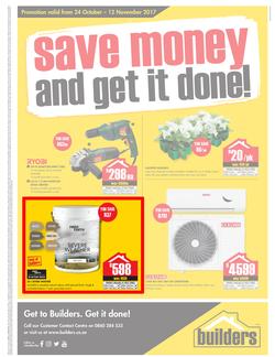 Builders Inland : Save Money & Get It Done (24 Oct - 12 Nov 2017), page 1