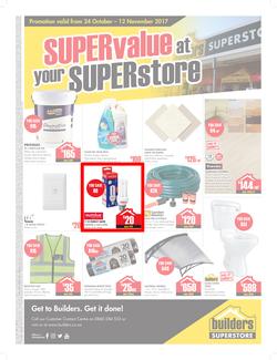 Builders Inland : SUPERvalue At Your SUPERstore(24 Oct - 12 Nov 2017), page 1