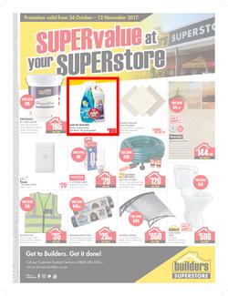 Builders Inland : SUPERvalue At Your SUPERstore(24 Oct - 12 Nov 2017), page 1