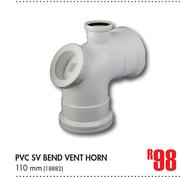 PVC SV Bend Vent Horn