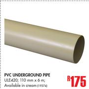 PVC Underground Pipe