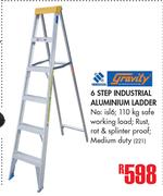Gravity 6 Step Industrial Aluminium Ladder