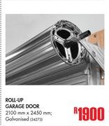 Galvanised Roll-Up Garage Door-2100mmX2450mm